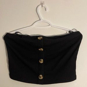 Halter top with buttons